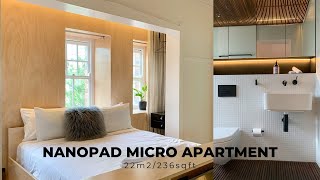 Nanopad Micro Apartment Tour | 22m2/236sqft (Pied-à-terre In A 1920s Art Deco Building)