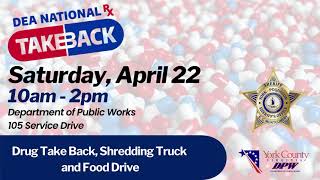 Drug Take Back Day - April 22, 2023