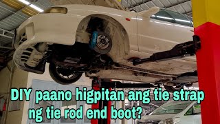 DIY paano higpitan ang tie strap ng tie rod end boot?