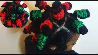 Bantu Knots Tutorial On Natural Hair ||Protective Style