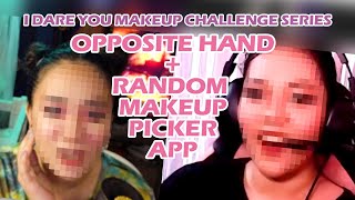 OPPOSITE HAND MAKEUP CHALLENGE (SPINNING WHEEL PICKS OUR MAKEUP)