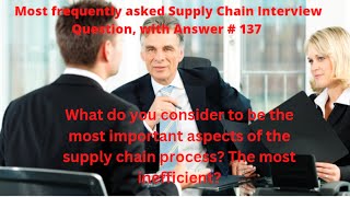 "Which is most important & in-efficient supply chain process?"