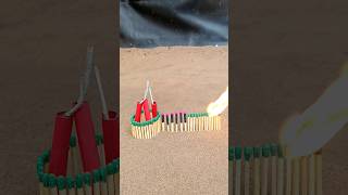 Matchstick Amazing Experiment😱 Diwali Crackers Reaction #shorts