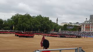 Trooping the Colour, Major Generals Review, 1/6/24, march forward to collect the colour