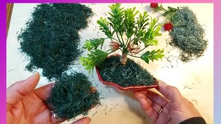 عملت حشيش نجيلة اخضر diy green grass for decor #diycrafts #handcraft