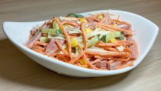 САЛАТ Быстрый и вкусный рецепт.