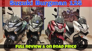 Suzuki Burgman Street 125 BS6 || Full Review & Specifications || Suzuki Burgman Price in Kolkata