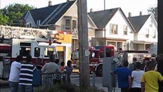 Milwaukee Fire Fighter's Putting Out A Fire 06-26-2011