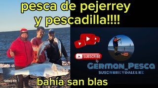 pescando pejerrey y pescadilla en el paraíso Bahía san Blas!!!enterate como está el pique San Blas.