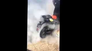 Aprilia SR50R Burnouts