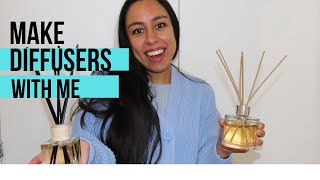 DIY: MAKE DIFFUSERS WITH ME!!