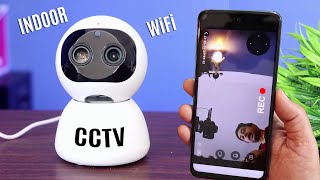 Best indoor WiFi CCTV Camera for Home 🔥 Smart Robot CCTV camera in India Review 🔥3MP Dual Lens CCTV