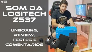 Review do som Logitech Z537 e teste comparativo com JBL Charge 3! Quem será que ganha? [Tecnologia]