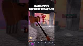 Hammer Is The Best Weapon? (Roblox bedwars)