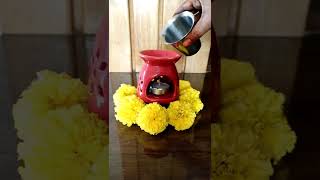 Easy Home Decoration Ideas #shorts #easycreativecrafts #flowerrangoli #homedecor #aroma #diya