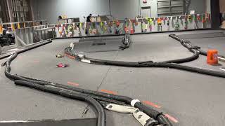 R/C KarcZ carpet track, 2 Schumacher laydown buggy race