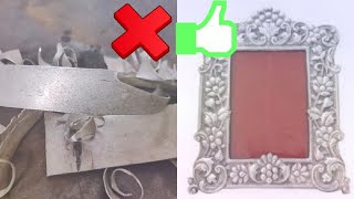 making a silver photo frame | silver crafting |