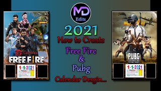 How to Edit Free Fire & Pubg Calendar Design in Photoshap Tamil | MD Edits