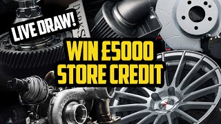 LIVE DRAW!! A HUGE £5000 store credit! 💵💵