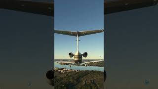 CJ4 Lands at London City #msfs2020  #aviation #landing #flightsimulator #flight #london