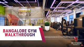 3D Architectural Walkthrough For Gold Gym Of Bangalore.