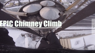 EPIC 50M CHIMNEY CLIMB POV In Winter/GoPro Hero4SESSION