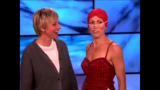 Sheryl Crow in Bathsuit Gets Dunked (Ellen)