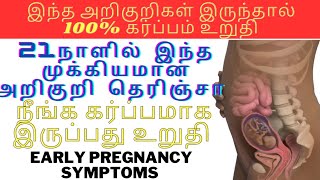 Early Pregnancy Symptoms🫄கர்ப்பமாக இருந்தால் வெளிப்படும் அறிகுறிகள் #pregnancy #symptoms #healthtips