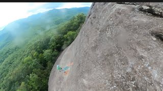 Pitch 2 The Nose 5.8 Looking Glass North Carolina Trad Climbing