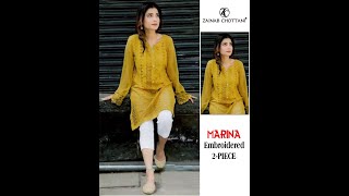 ZAINAB CHOUTTANI WINTER MARINA 02 PCS - ☎ + 92 308 7135722