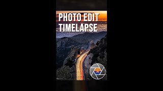 Timelapse of a photo edit: Geology vista point car trails