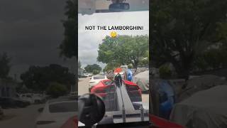 Lamborghini Repo with tow truck 🤯 #repo #repossession #shorts