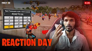 FREE FIRE FACE CAM TELUGU LIVE || 😱REACTIONS DAY🥵 🎯ROAD TO 10K SUBS 🎯#NFG #4v4 #1v2guildtrails #1v1