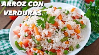 ARROZ CON VERDURAS en Olla Arrocera | Arroz a la Jardinera