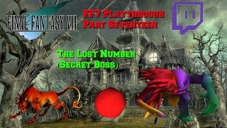 FF7 Playthrough Part 17 - Shinra Mansion / Lost Number (Secret Boss)