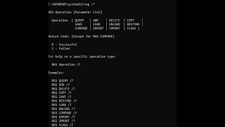 Registry Edit through Command Prompt