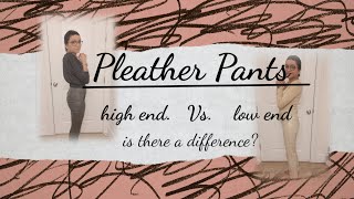 Pleather Pants/ High End vs Low End/ Is there a difference?