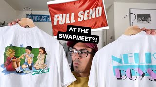 Turning $100 into $700! RARE Full Send / Nelk Boys Tees picked up at the Swapmeet! 27 item haul!