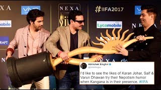 Karan Johar Said," I Highly Regret Making Fun Of Kangana At IIFA 2017.