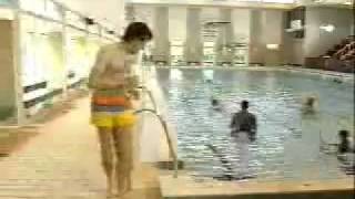 Mr. Bean goes to the swimming pool