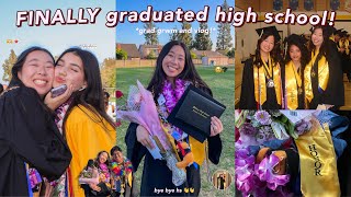 I GRADUATED HIGH SCHOOL (vlog) 🤍grwm + vlog graduation day: bittersweet end of high school era