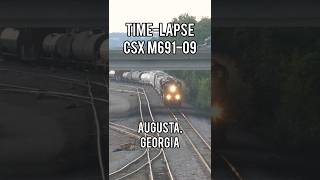 Time-lapse CSX M691-09, Augusta, Georgia #train #csx