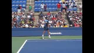 Roger Federer Return of serve in Super-Slow motion