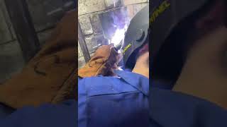 Pipe welding in 2G horizontal position! #welding #capcut #welder #pipewelder #education #learning