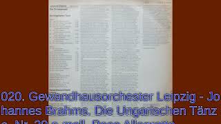 020  Gewandhausorchester Leipzig   Johannes Brahms  Die Ungarischen Tänze  Nr  20 e moll  Poco Alleg