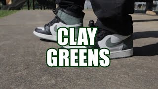 LATE REVIEW!!! Clay Green Air Jordan Retro 1's + ON FOOT