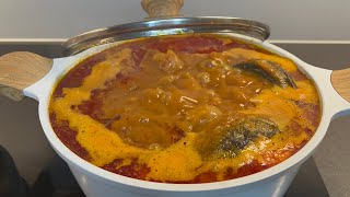 HOW TO MAKE AUTHENTIC PALM NUT SOUP WITH FUFU USING PALM NUT PASTE// ABENKWAN /BANGA SOUP#ghanafood