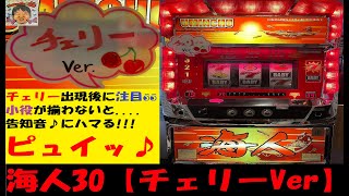 キタコレ～海人30【チェリーVer】😆チェリーが熱い😆ピュイ♪中毒者続出🤩状態中は見抜ける😏裏モノ😍沖スロ😁4号機パチスロ😚Butterfly【スロゲーセン 】