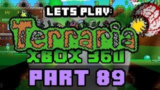 Lets Play Terraria : Xbox 360 Edition | Part 89 - Getting Iron and Bones for Bosses!