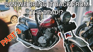 SAT FOR 15 YEARS - LETS RESTORE IT! SUZUKI GN250 | PART 3